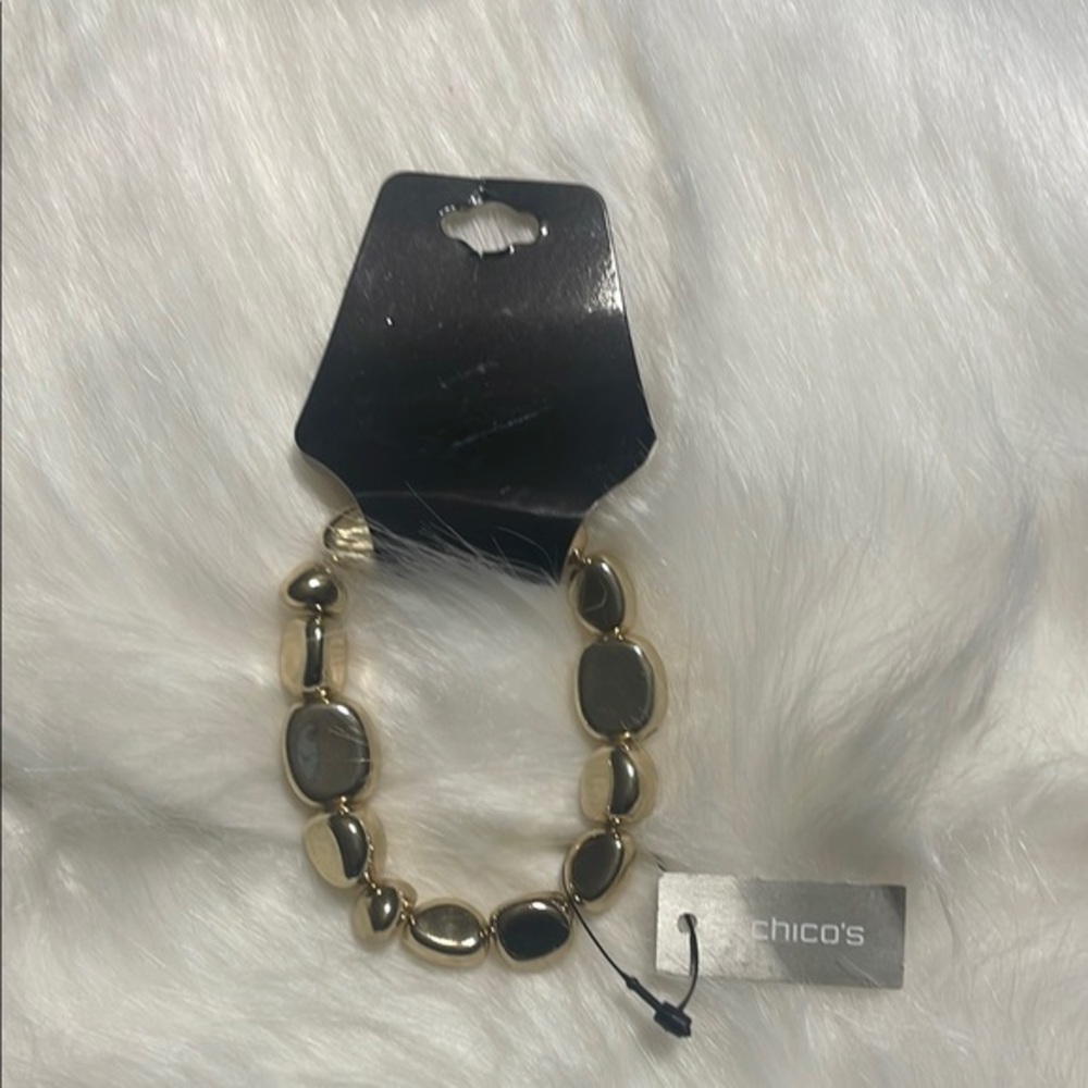 Chico's Gold and Black Bracelet